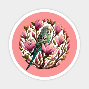 Magnolia Parakeet Magnet